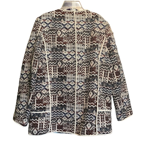 Zara Multicolor Patterned Blazer - Picture 4 of 10